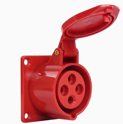 380v 4x16 16A Soquete Industrial Oculto 4 Polos Soquete Elétrico Impermeável IP44