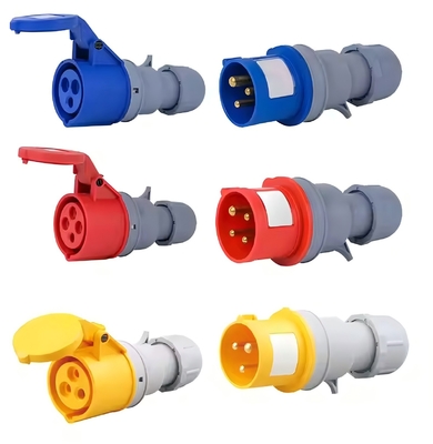 5X63 63A 5P Industrial Watertight Plugs e Sockets 5 Pin IP67 16A 32A Standard Industrial Plugs